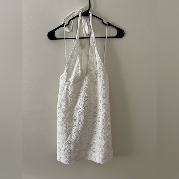 Free People White Eyelet Halter Dress – New With Tags - Picture 2 of 5